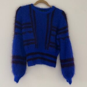 Cynthia Rowley- Willa Angora Intarsia Sweater